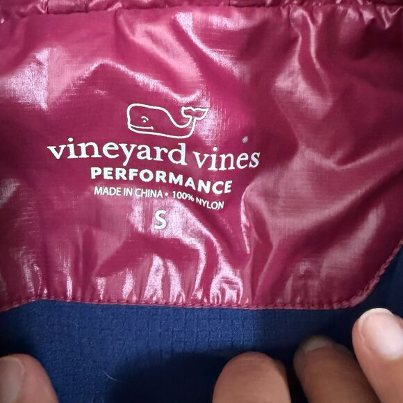 Vineyard Vines Vest Womens S Fuchsia Pink Quilted Packable Performance Fleece - Picture 4 of 10